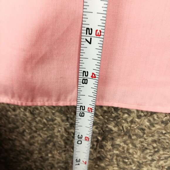 Vintage 70s Now Breed by Campus Shirt Non Iron Button Up Pink Mens Medium - Picture 7 of 8